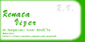 renata vizer business card